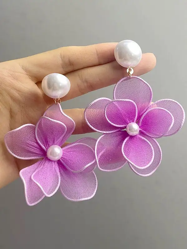 Minimal Openwork Accent Earrings