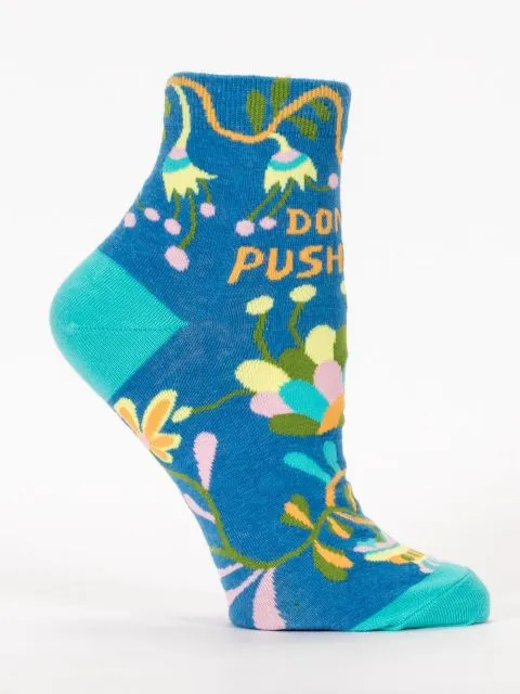Women's Don't Push Me Ankle Socks