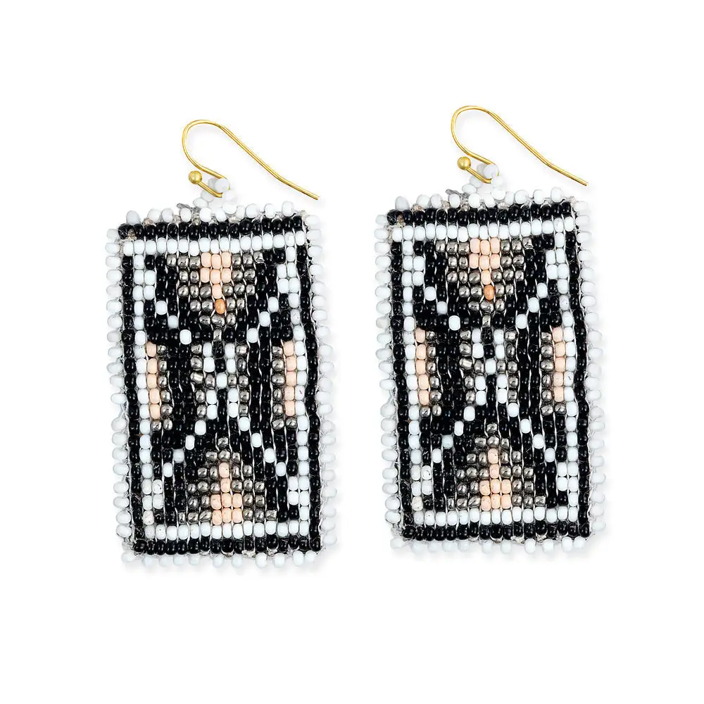 Polished Artful Beaded Earrings