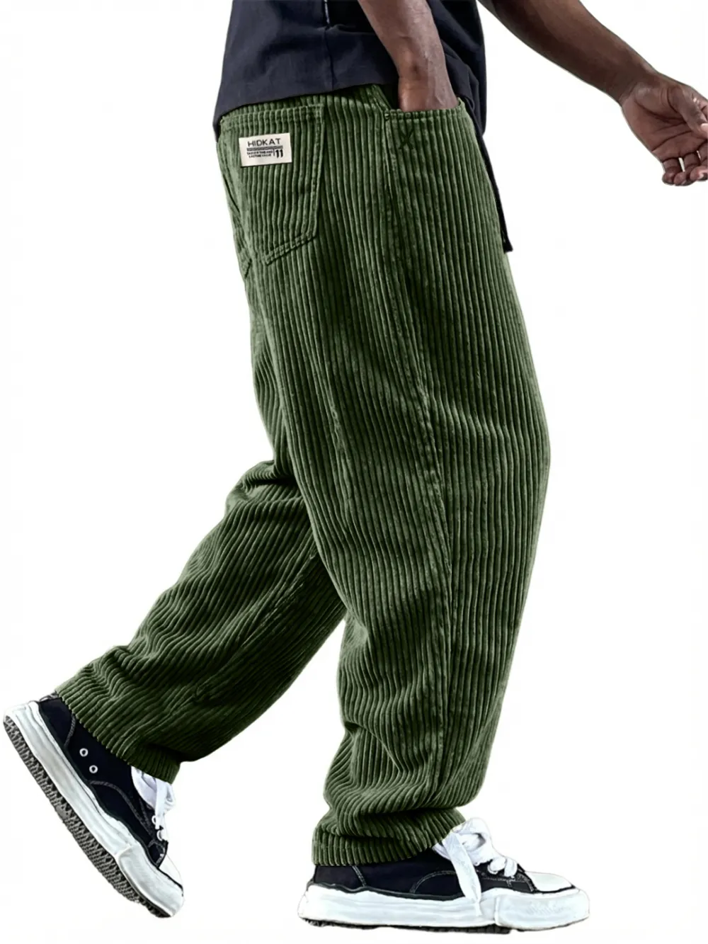 Roomy Corduroy Utility Pocket Pants