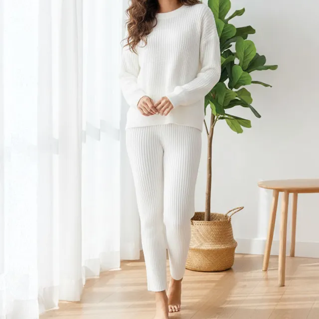 Knitted Pullover Pajama Set
