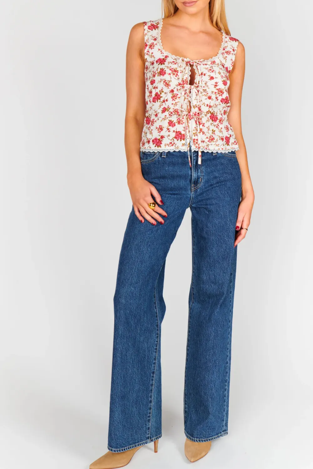 Tie Cotton Mimi Top