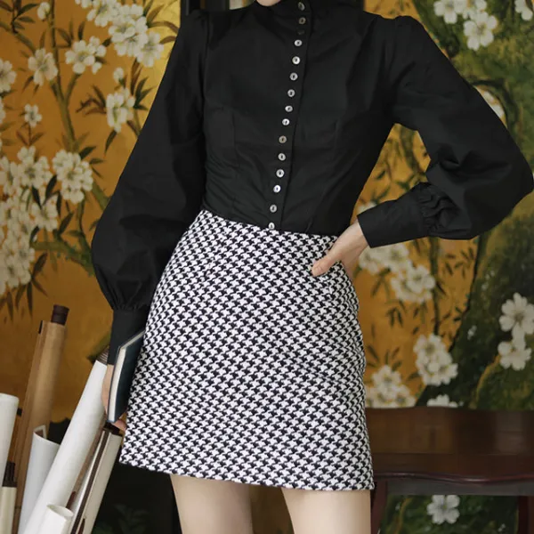 Effortless Outing Everyday Casual Polyester Skirt