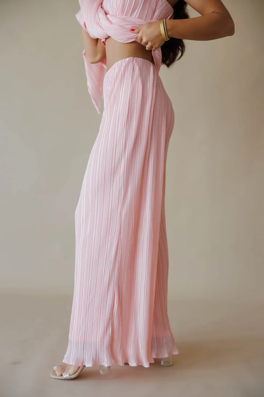 Pleated Ruffled Pants