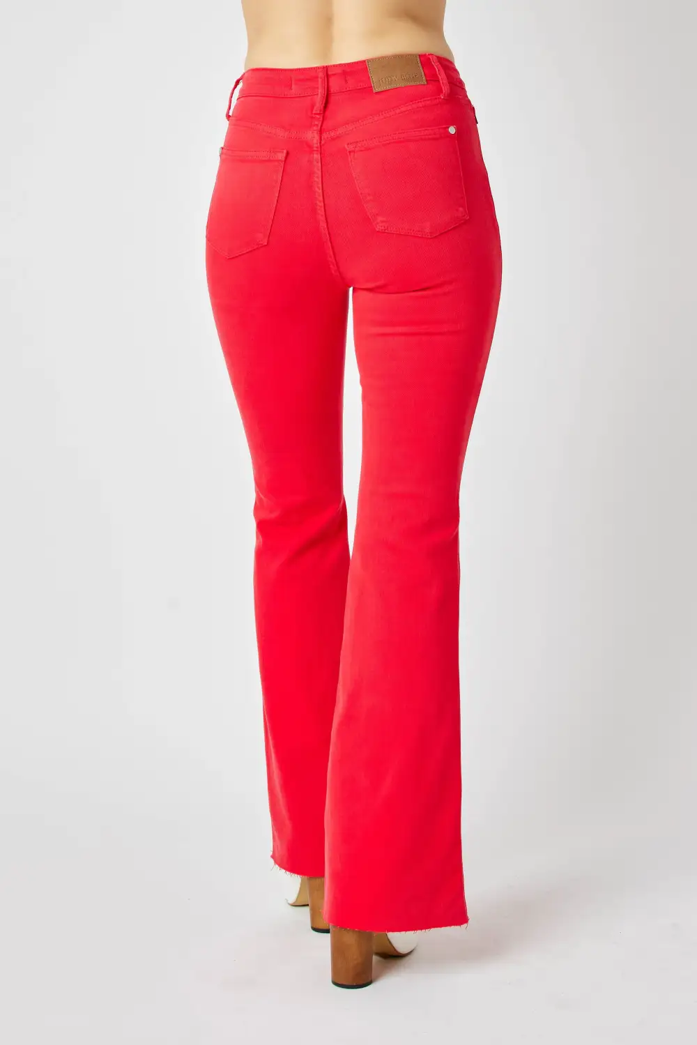 Tailored Flare Leg Denim Jeans