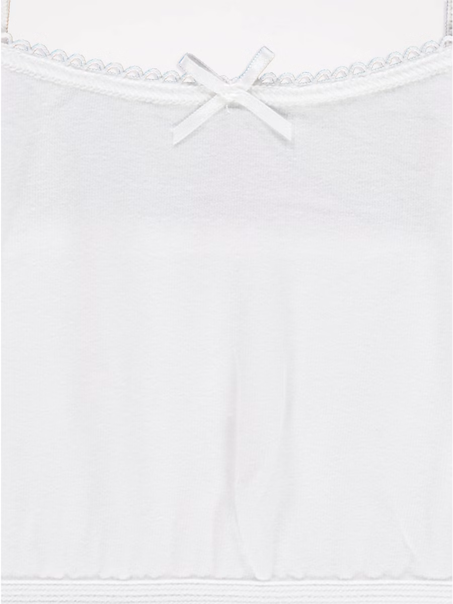 White Strappy Crop Tops 5 Pack detail 1