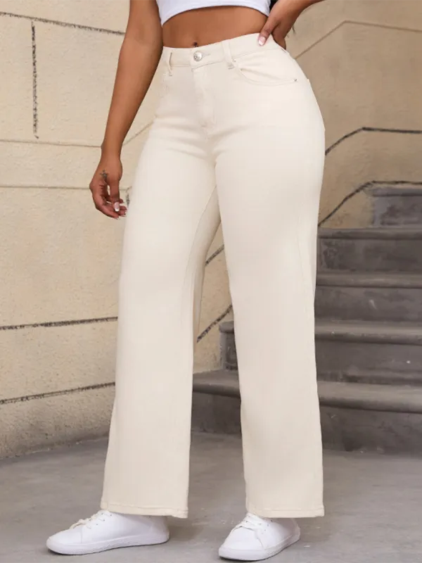 High Waist Stretch Denim Jeans