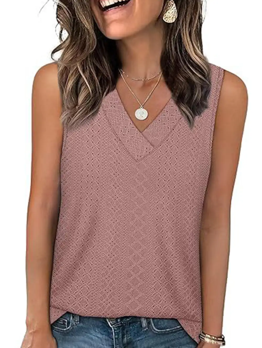 V Neck Loose Vest Top
