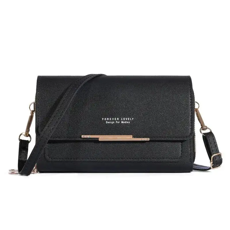 Modern Korean: Large-Capacity Halter Shoulder Bag with Card Pouch