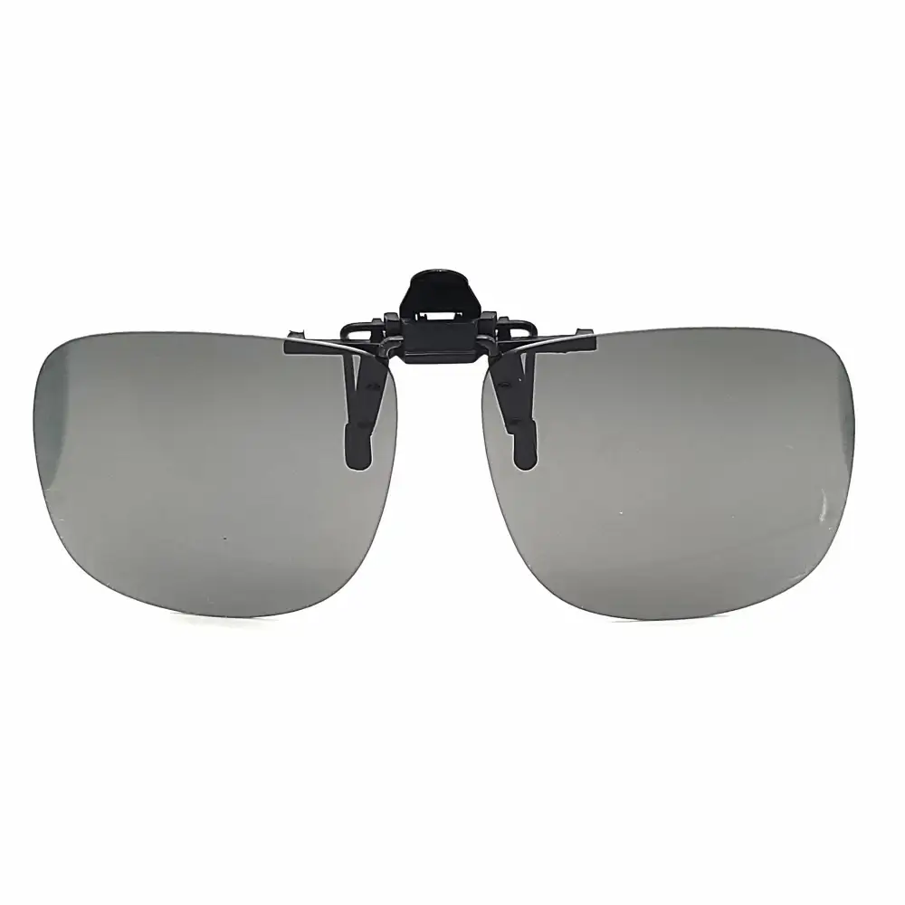 64mm Navigator Polarized Flip-Up Clip-On Sunglasses