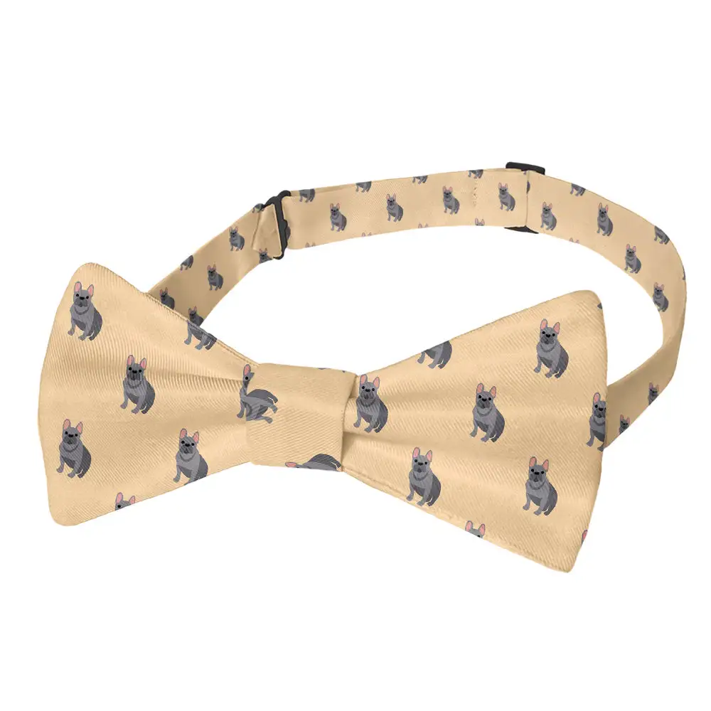 French Bulldog Pattern Bow Tie