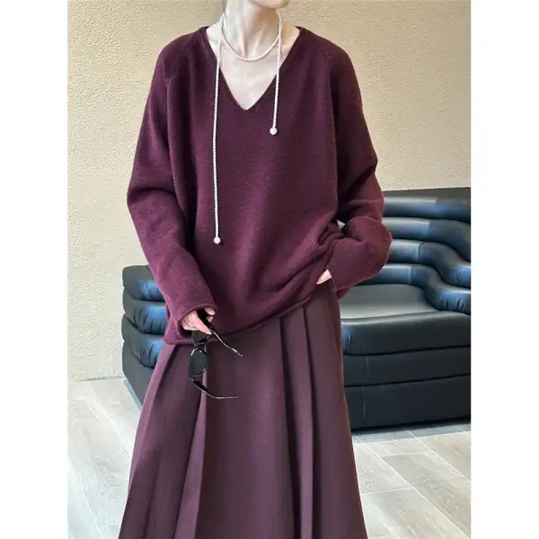 Loose Fit Pullover Sweater