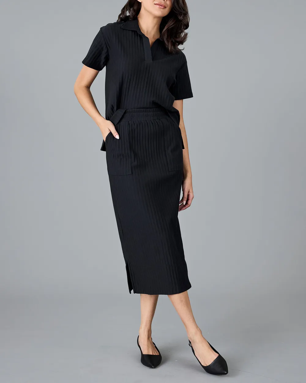 Black Midi Skirt