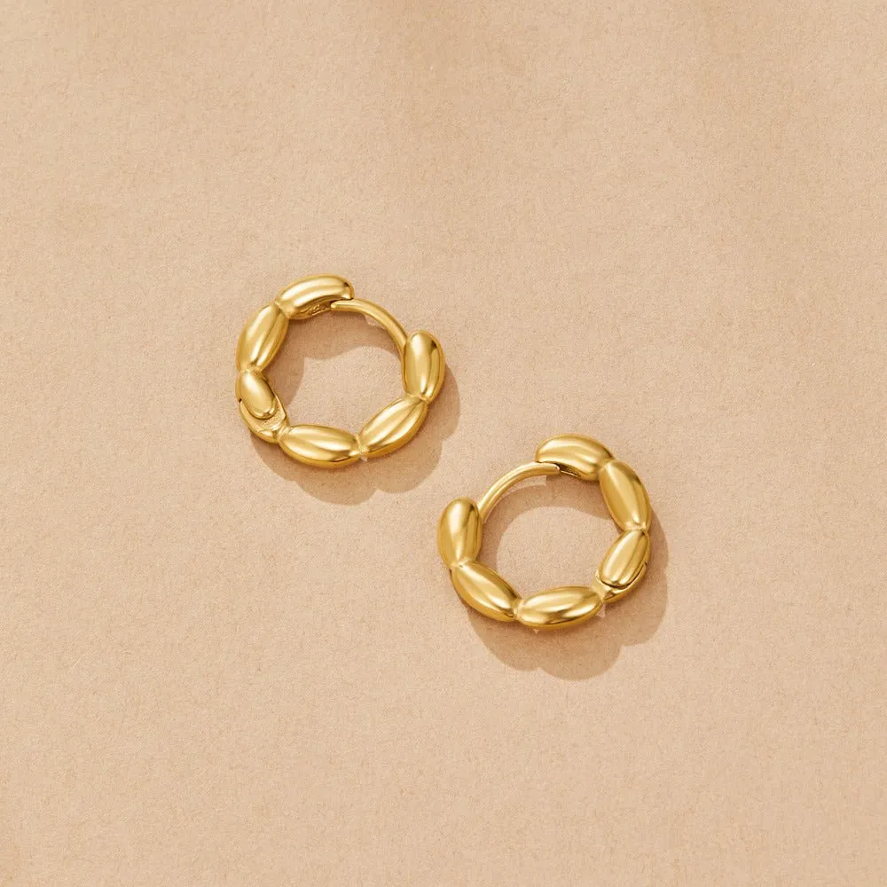 Bead Hoop Earrings