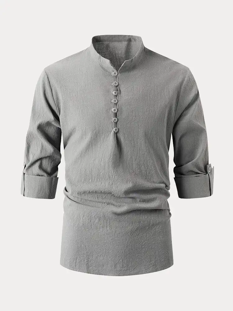 Soft Weave Cotton Linen Textured Shirt