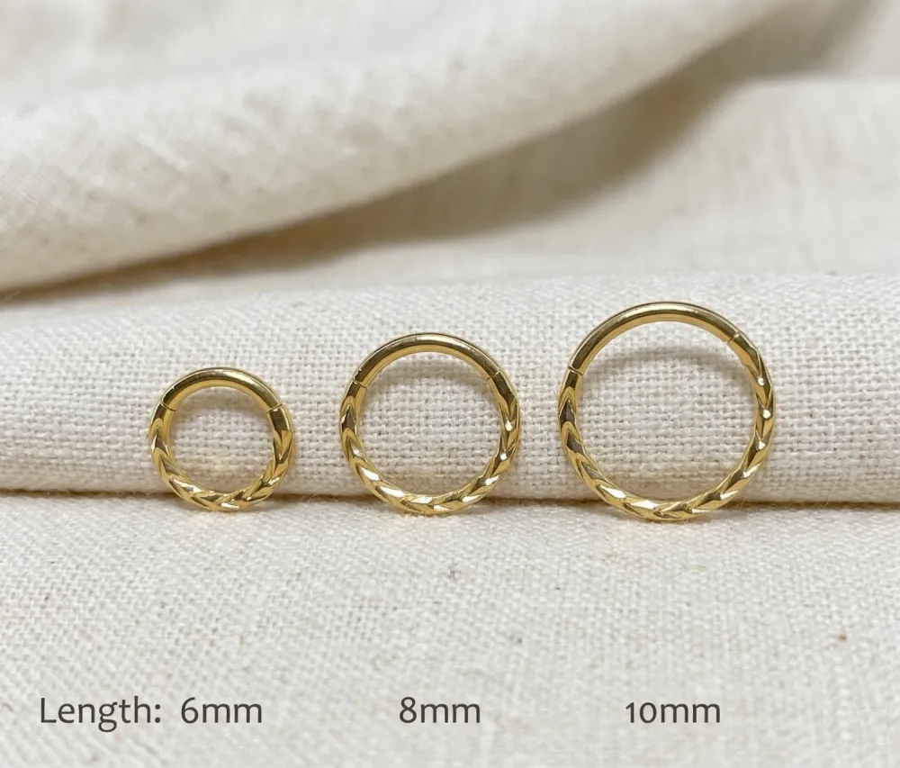 Surgical-Steel Hinged Hoop Ring