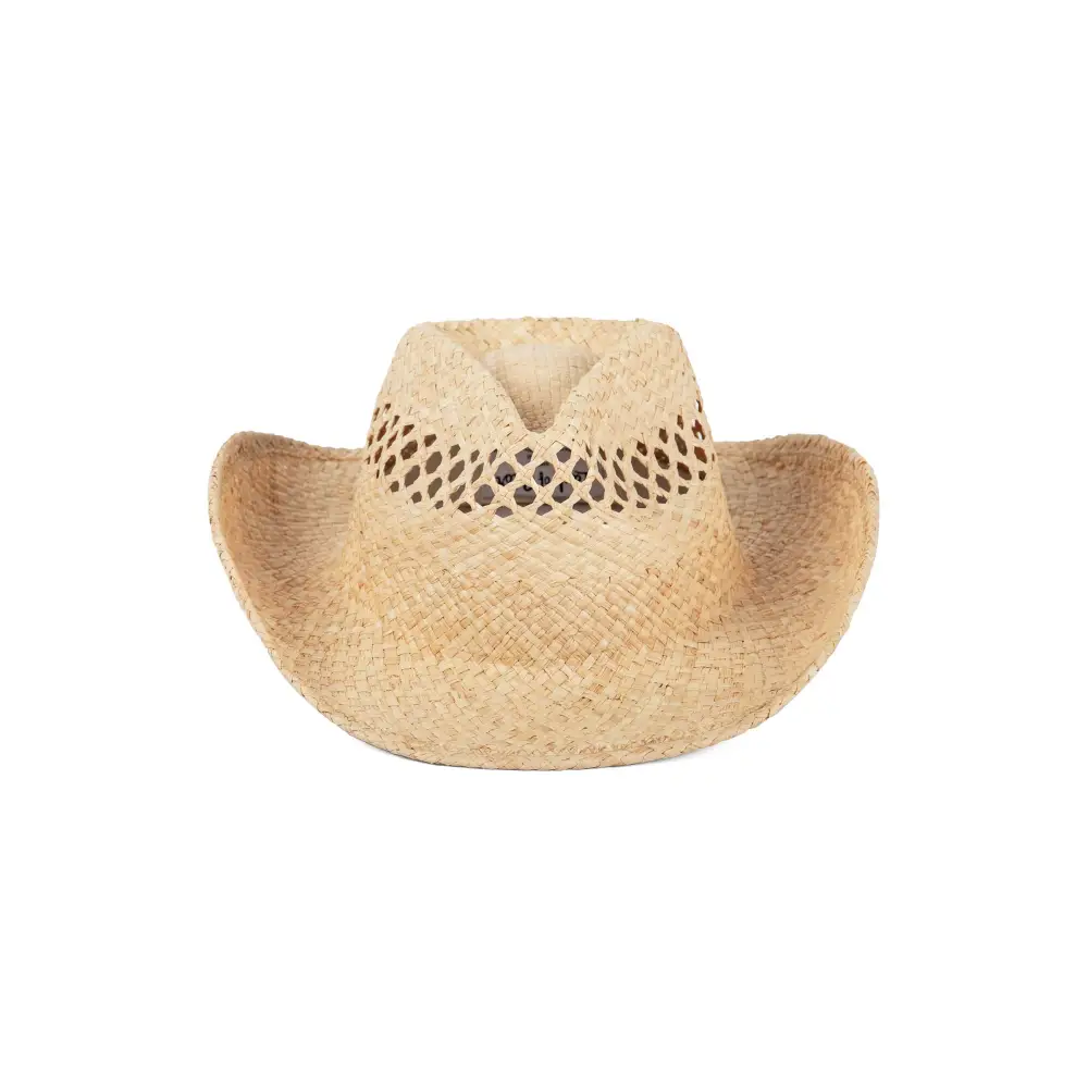 Oversized Raffia Beach Cowboy Hat