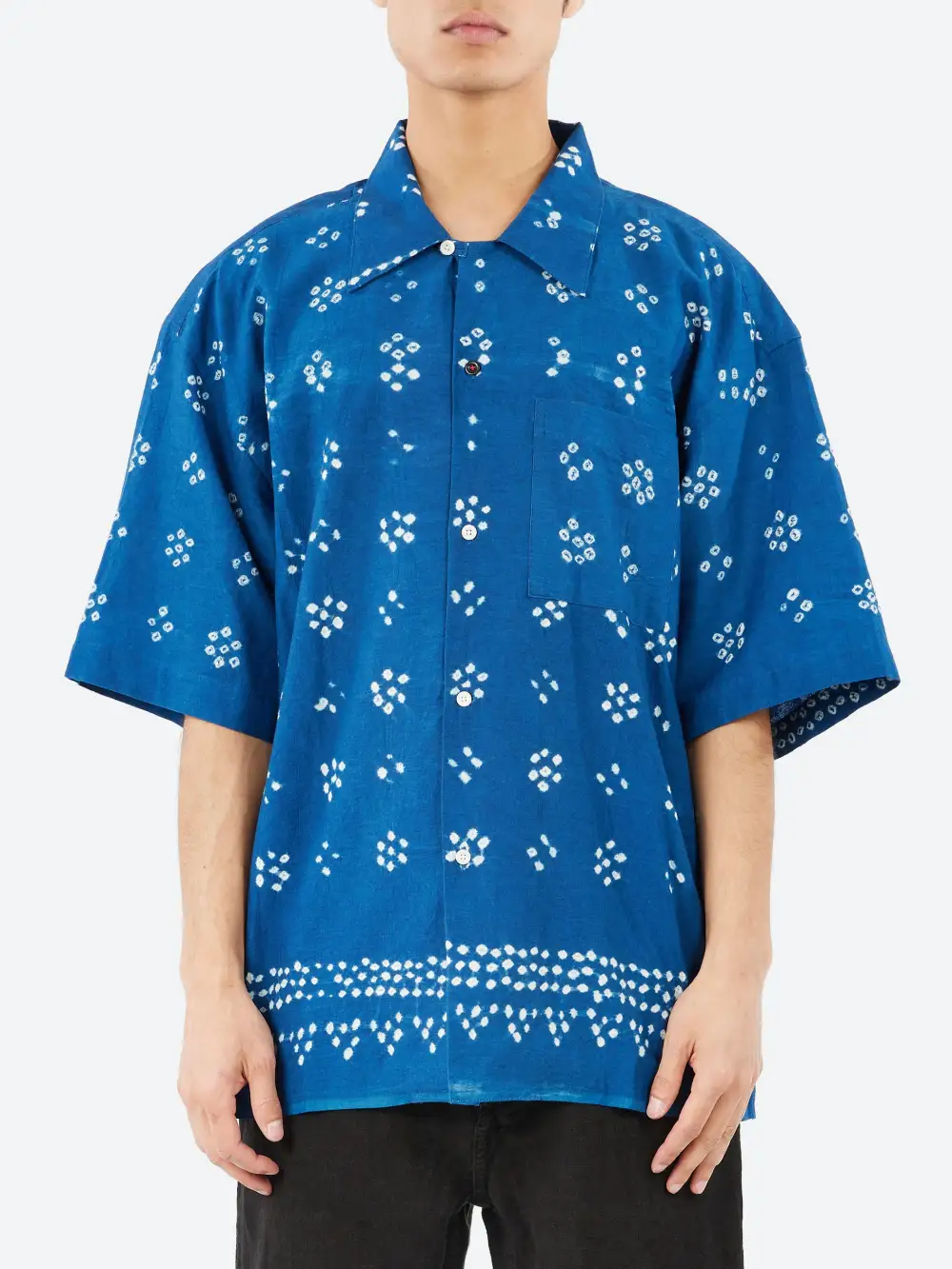 Men's Oversized Fit Button Front Shirt