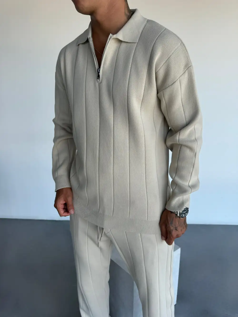 Weekend Relaxed Knit Sweatshirt