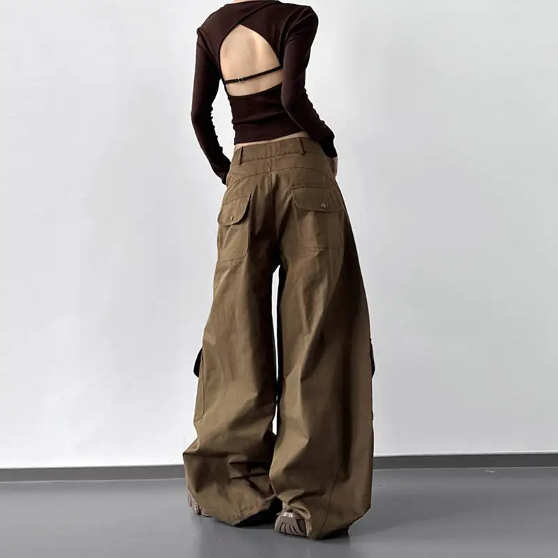 Women's Wide Leg Cargo Pants