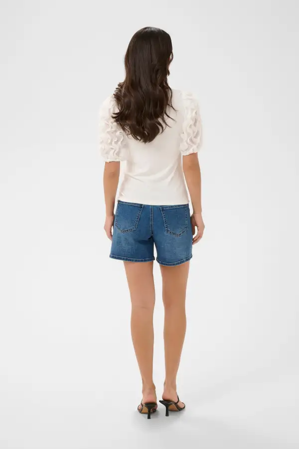 Modern Frill Sleeve Everyday Tee