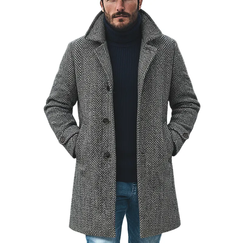 Cargo Pocket Lapel Coat