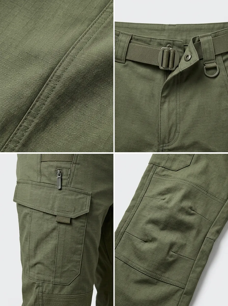 Men's Tactical Outdoor Olive Green Cargo Pants