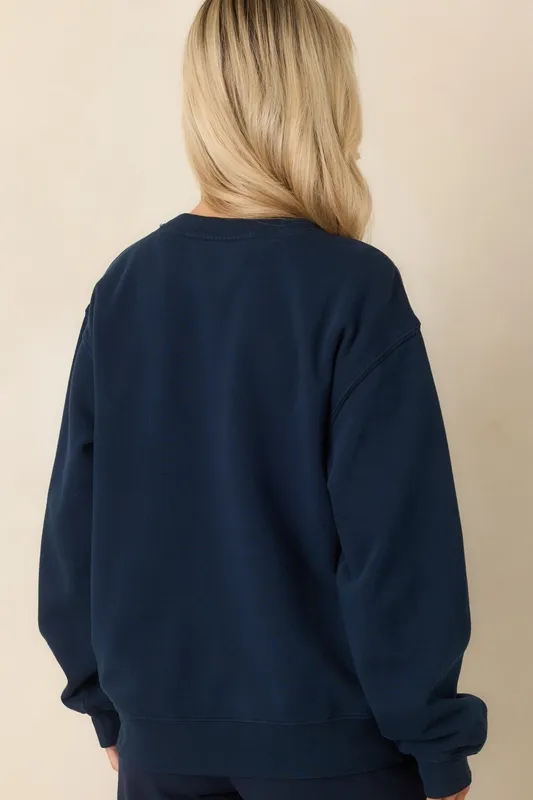 Navy Boyfriend Sweatshirt