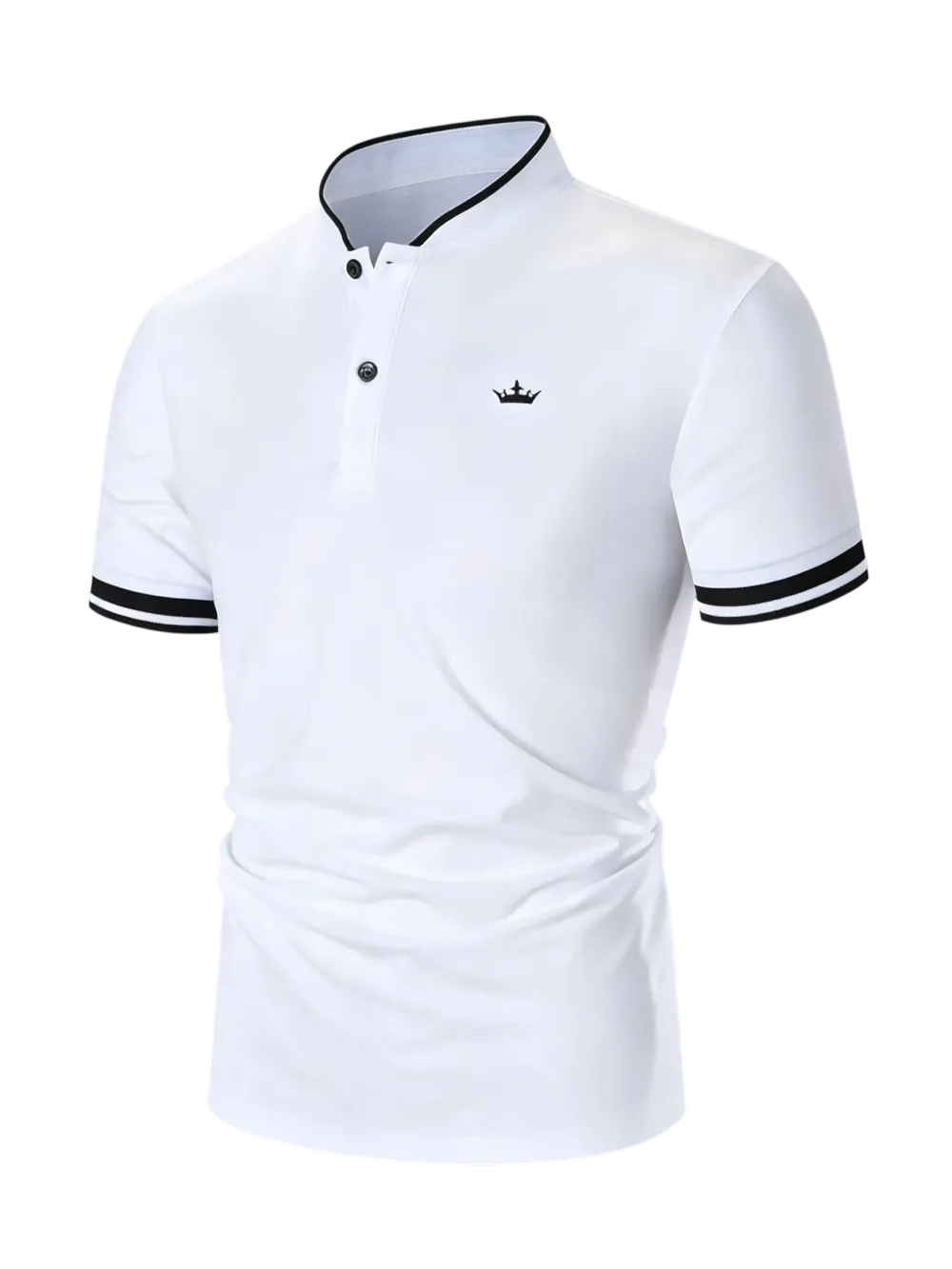 Men's Regular Fit Contrast Trim Polo Shirt Golf Polo Shirts