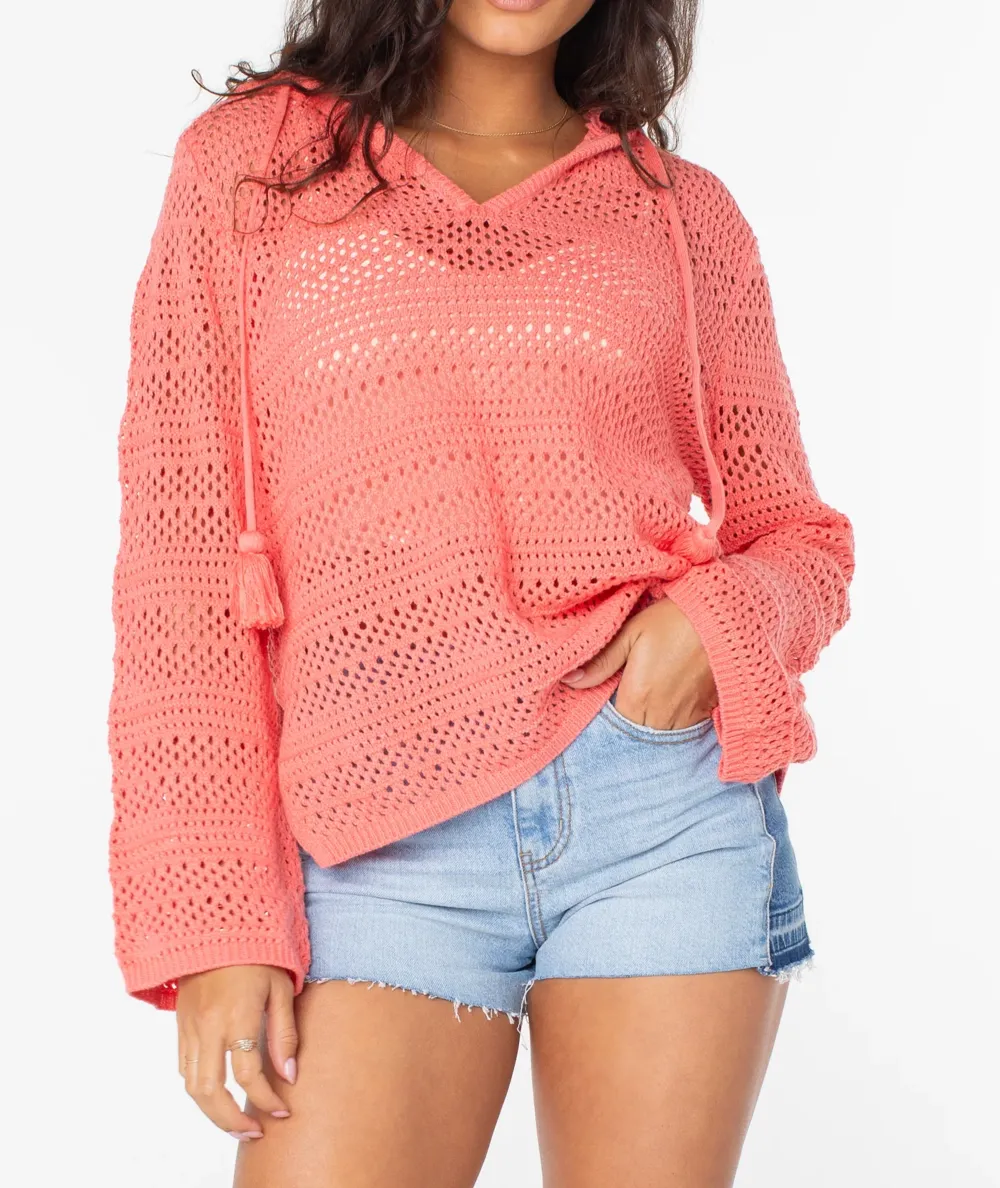 Knitted Sweater With Split Hem