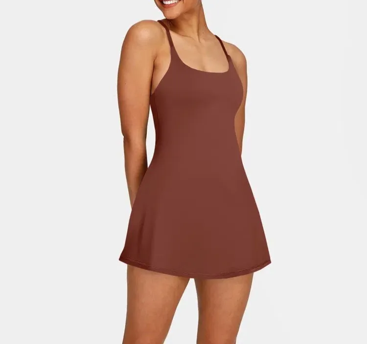 2026 🔥Flash Sale⚡ Softlyzero Plush Backless Active Dress-Easy Peezy