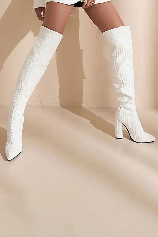 Graphic Print Boots