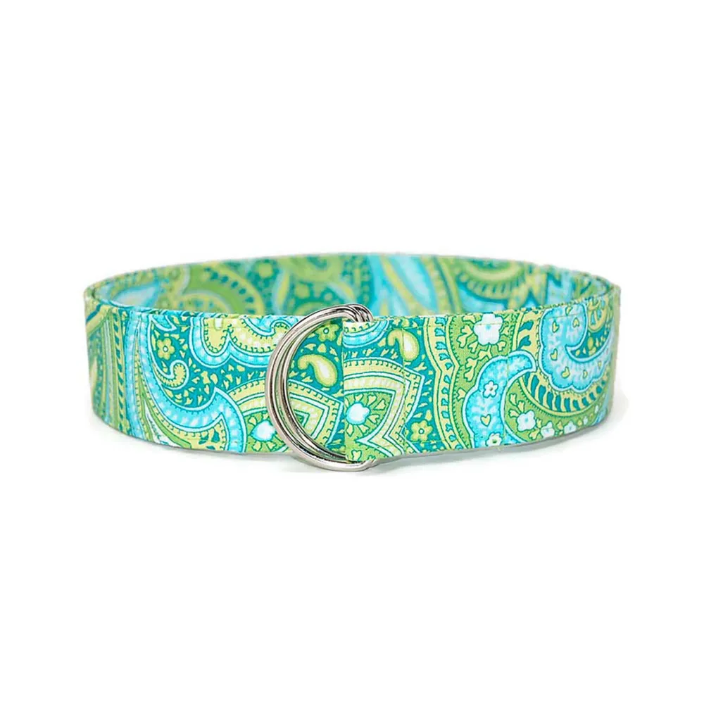 Paisley D-Ring Cotton Belt