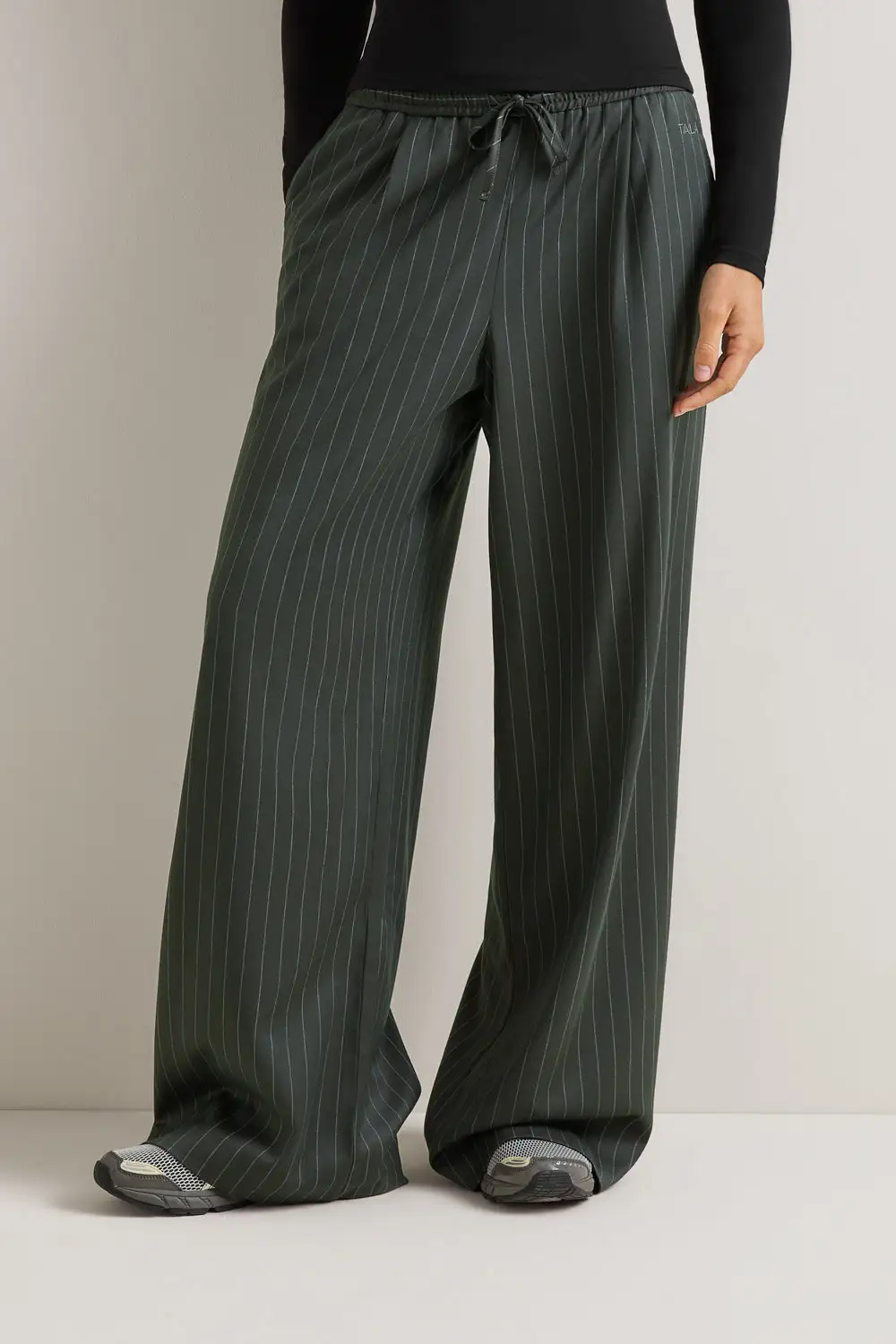 Everyday Striped Drawstring Trousers
