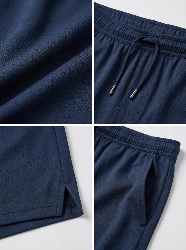 Simple Ice-Silk Elastic-Waist Stretch Shorts
