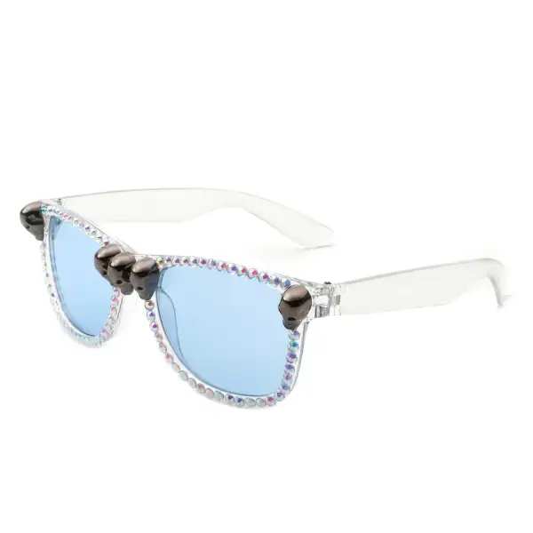 Wide Square Frame Sunglasses