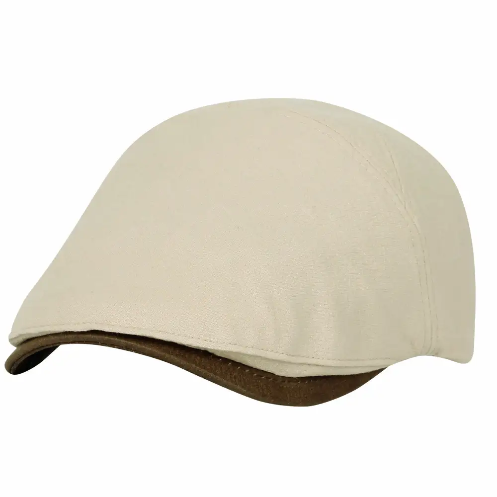 Faux Leather Newsboy Cap
