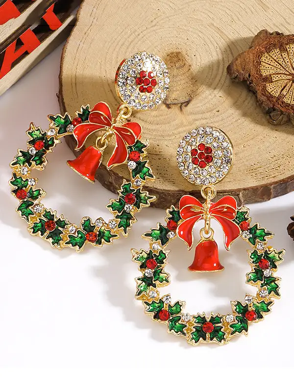Lustrous Abstract Accent Earrings