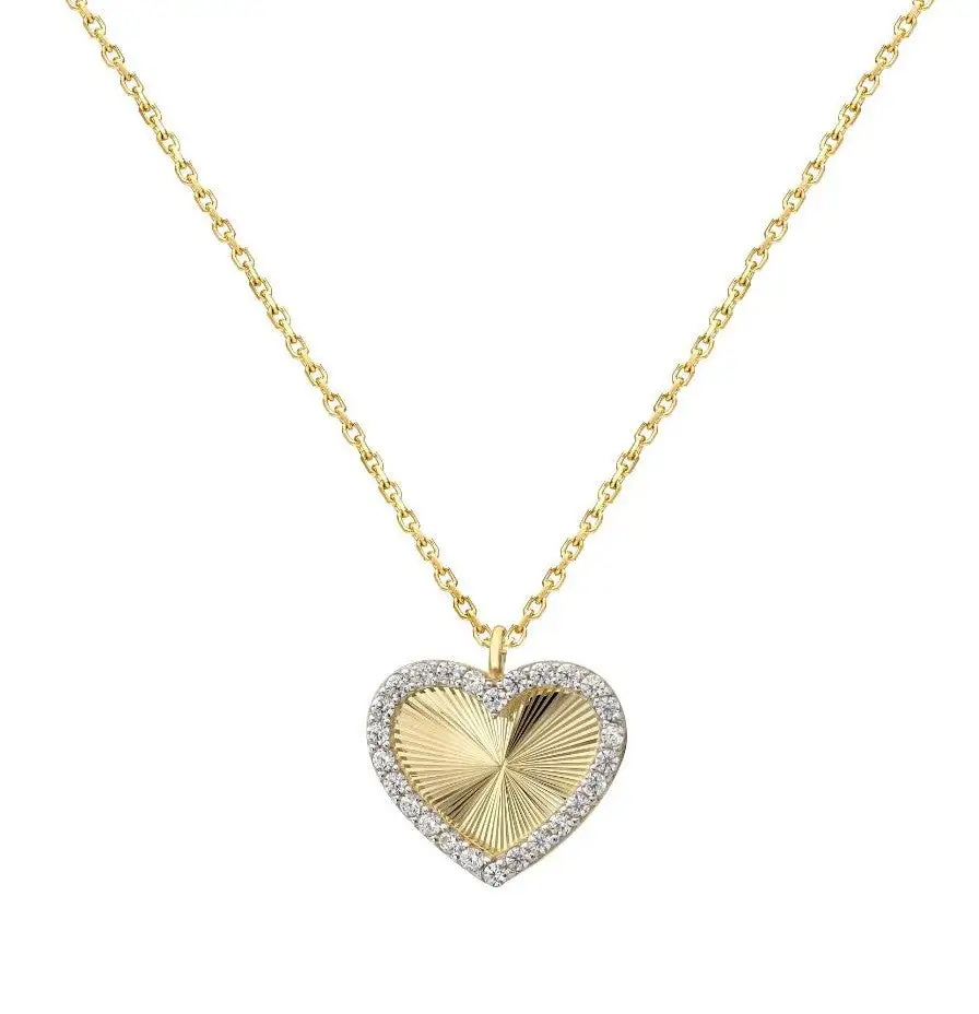 CZ Accent Heart Necklace