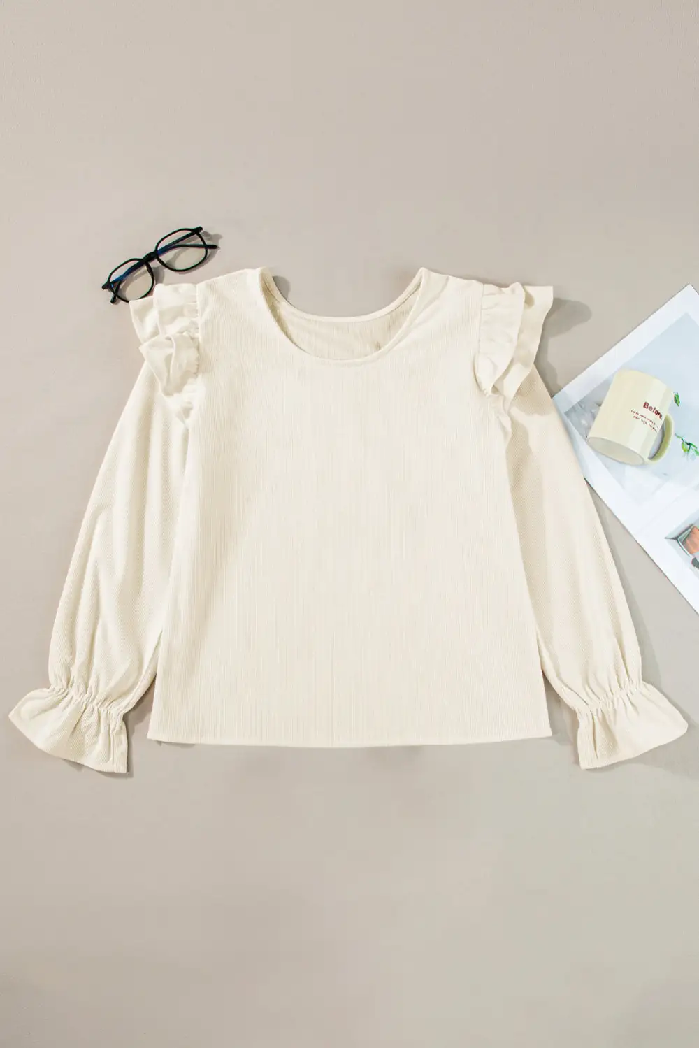 Everyday Ruffled Blouse Detail