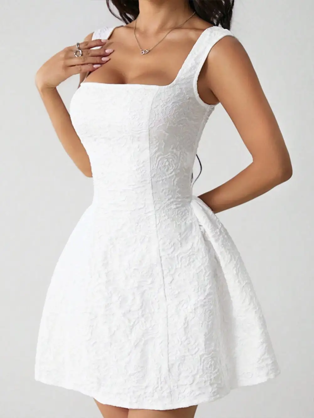 Square Neck Mini Dress