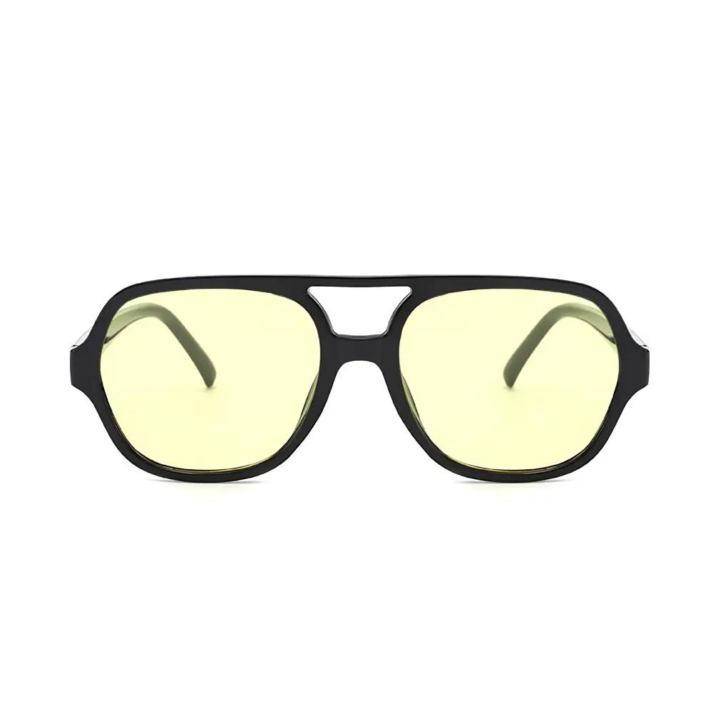 Sharp Round Oversized Gradient Lens UV Protective Fashion Sunglasses