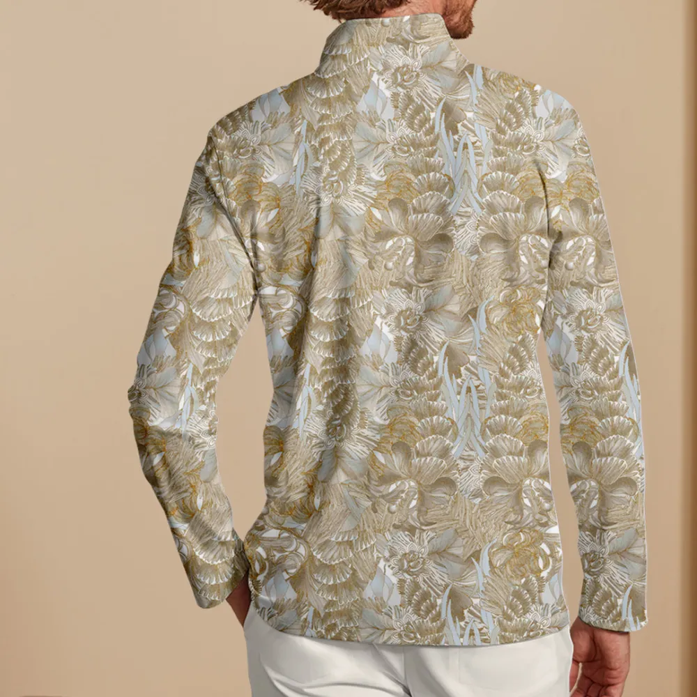 Easygoing Lightweight Long Sleeve Pullover Golf Shirt