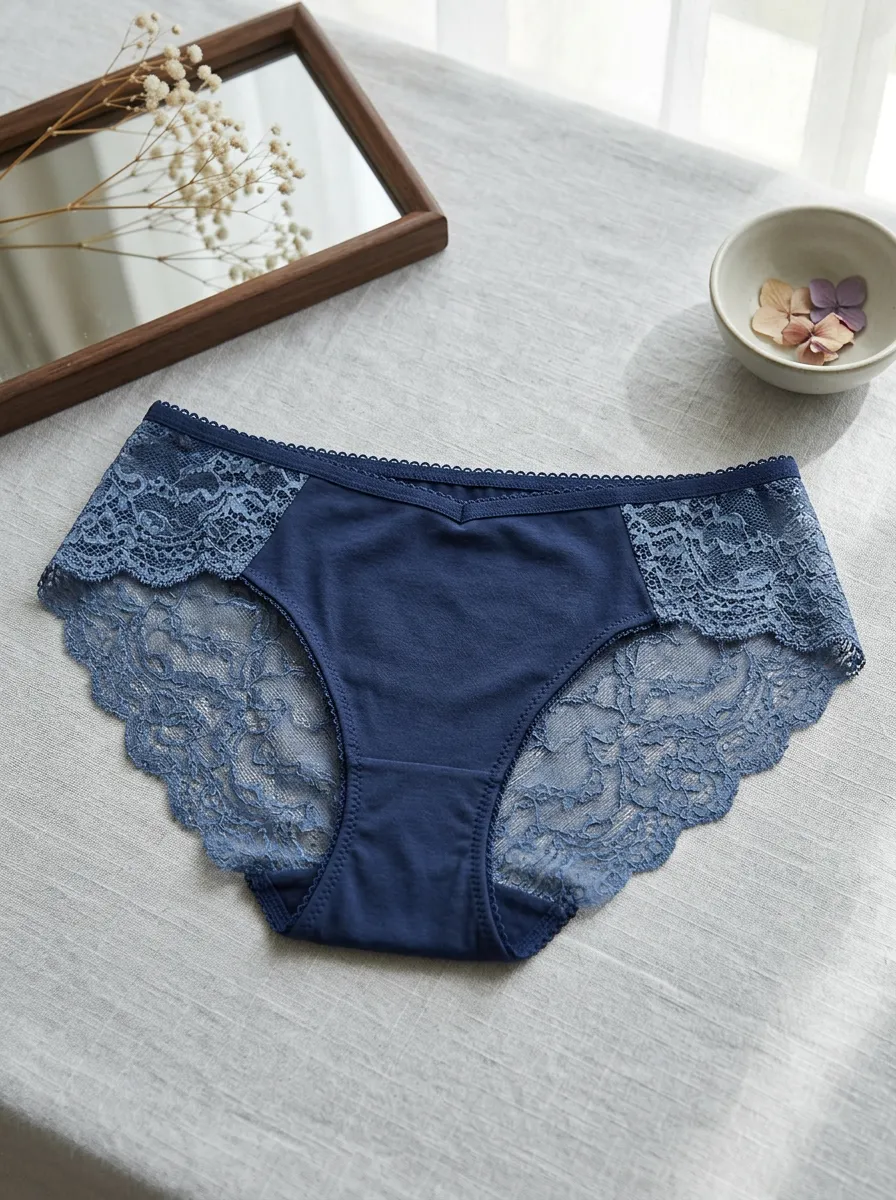 Women's Comfort Focused Floral Lace Trimmed Panties