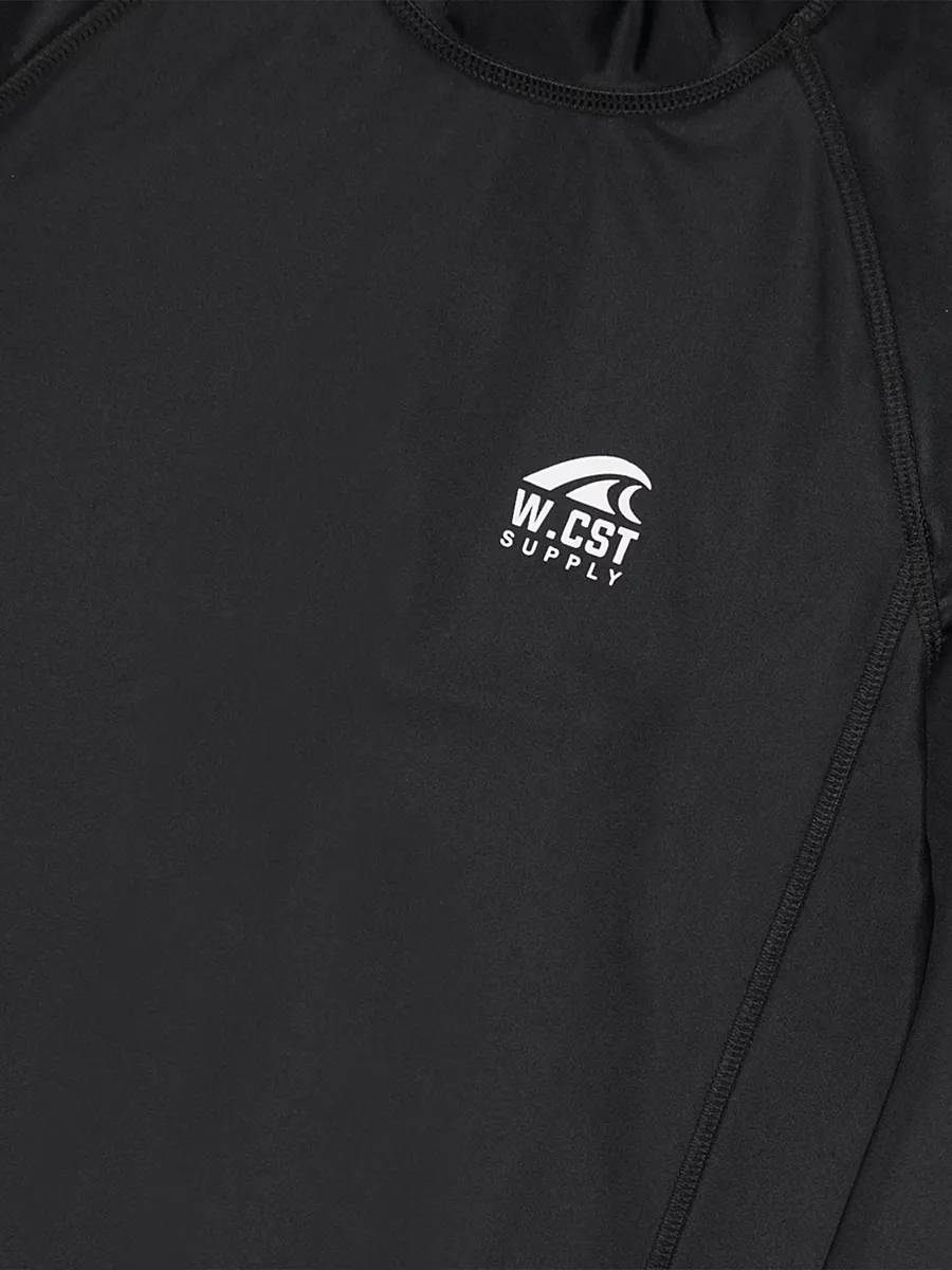 Black Long Sleeve Rash Vest