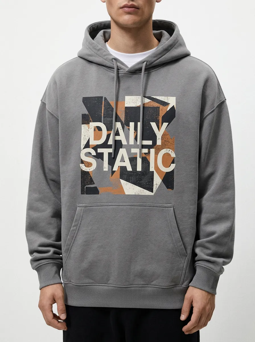 Abstract Geometric Men's Graphic Hoodie