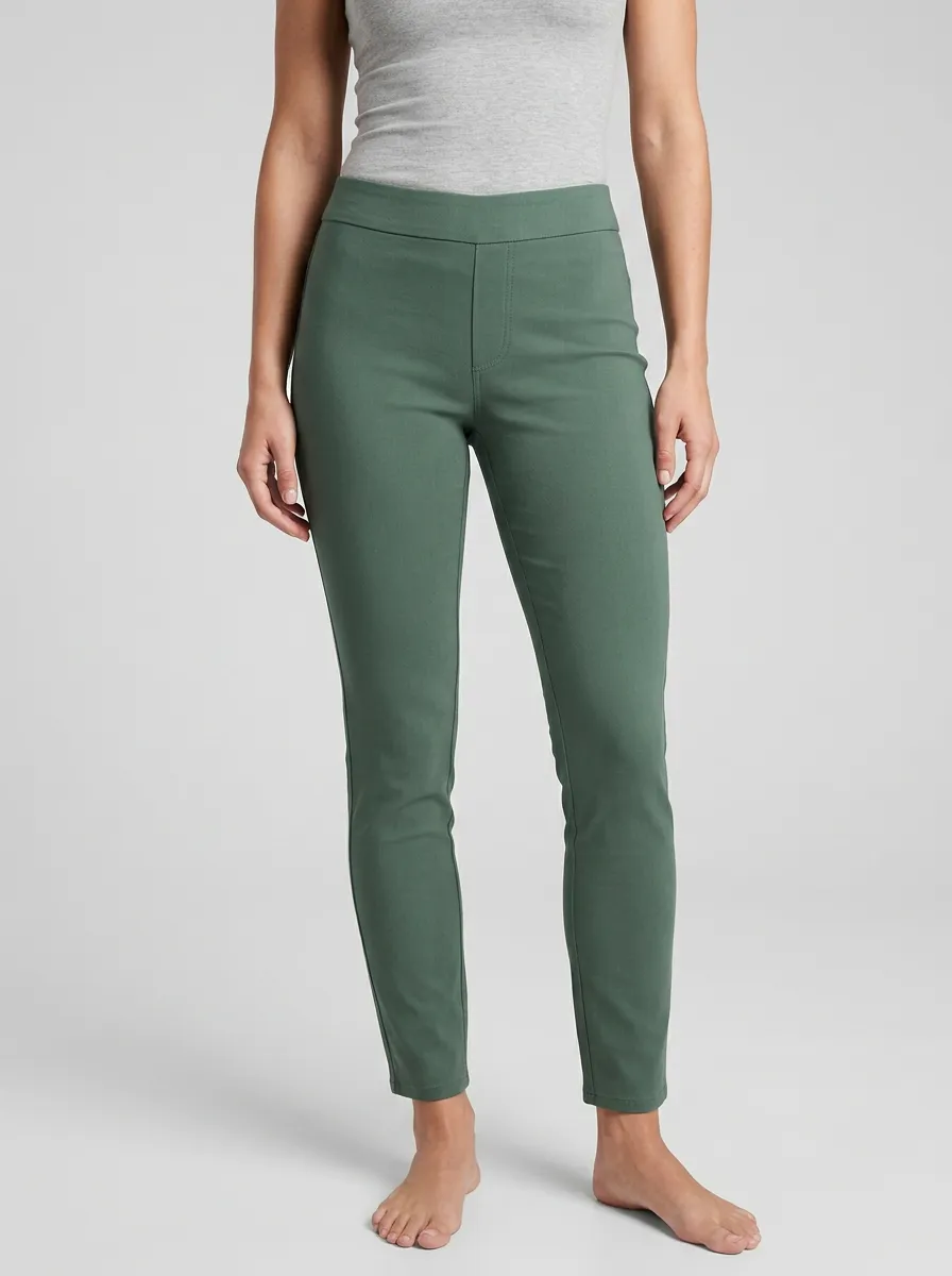 Effortless Mid-Rise Women's Stretch Mid-Rise Pants