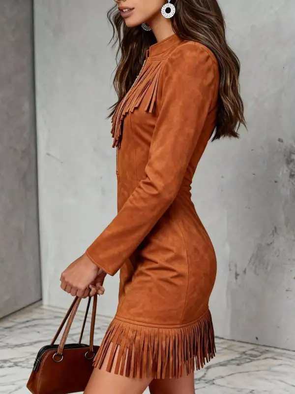 Comfort Fit Zip Front Dress