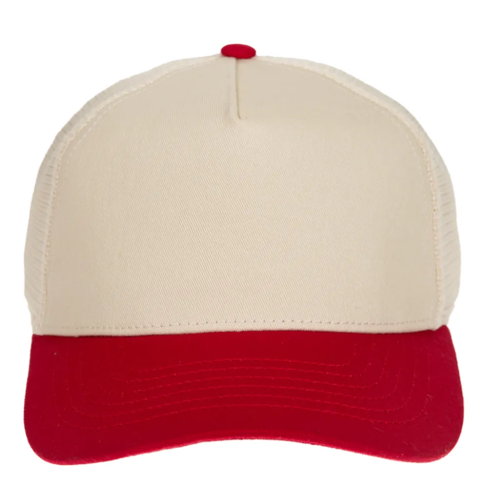 Contrast Mesh Five Panel Cap
