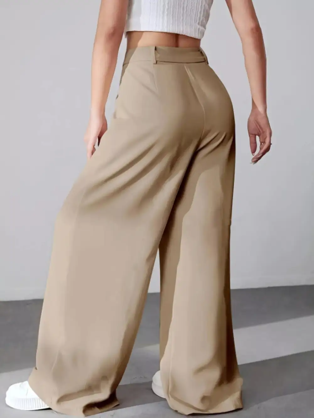Classic Wide Leg Pleated Pants